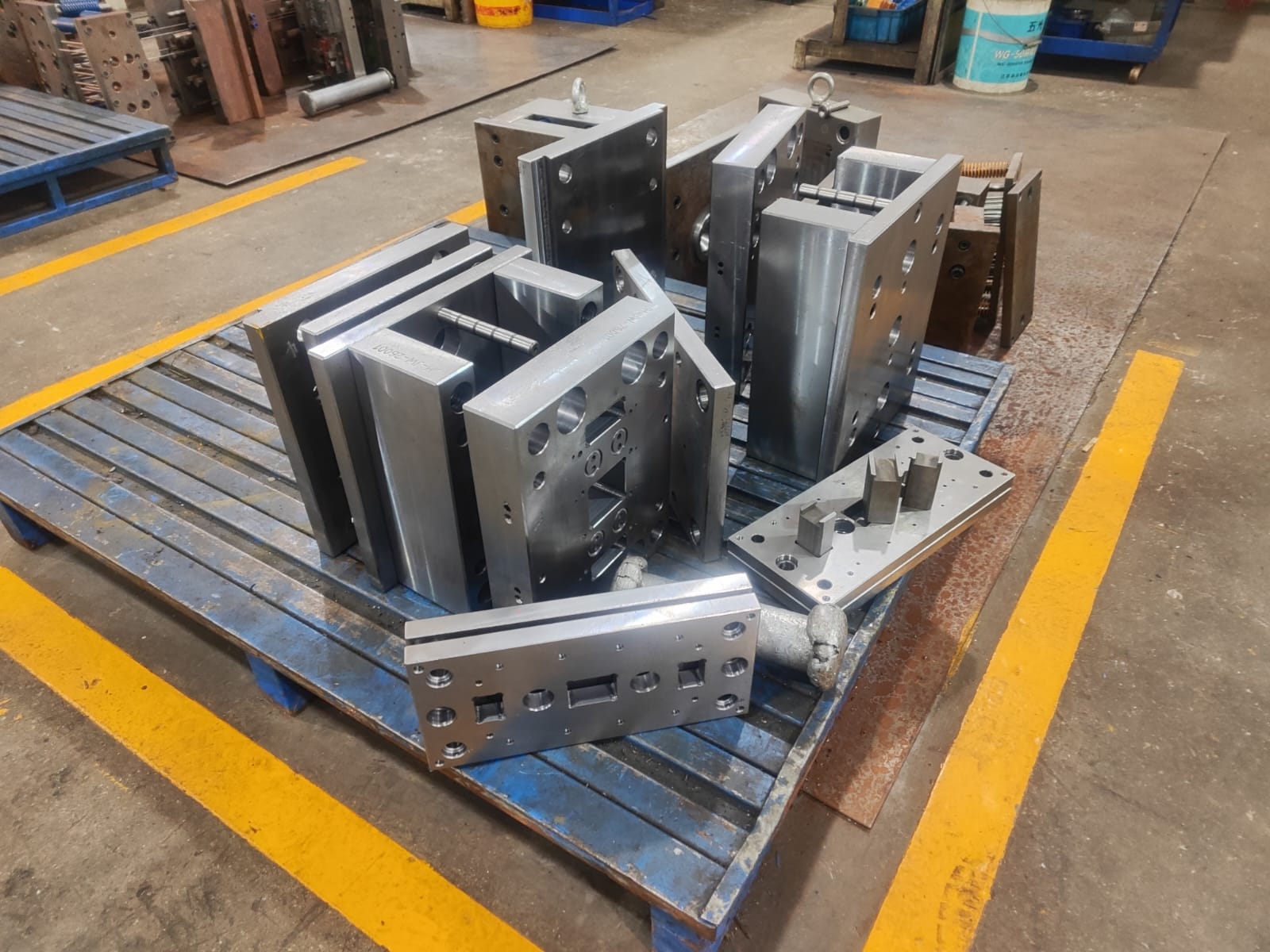 Precision-machined injection mold assemblies